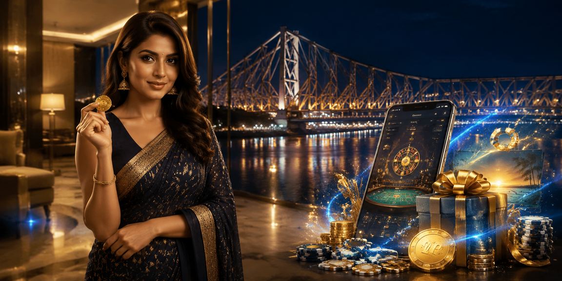 Live casino table with dealers and players in Kolkata